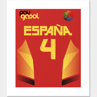 Pau Gasol Retro Spain Euro National Basketball Fan Art Posters and Art